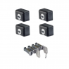4 conteras antirrobo Cruz ST + 4 bombillos